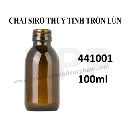 Chai siro thủy tinh 100 ml - Công Ty Bao Bì Dược Phẩm Việt Nam